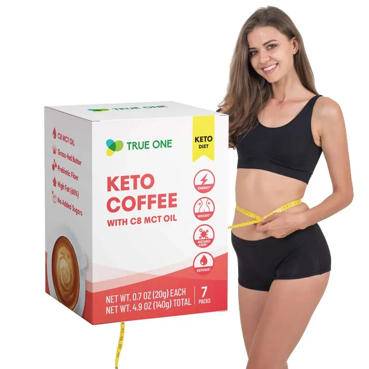 Сбалансированный тонкий кофейный порошок keto C8 MCT