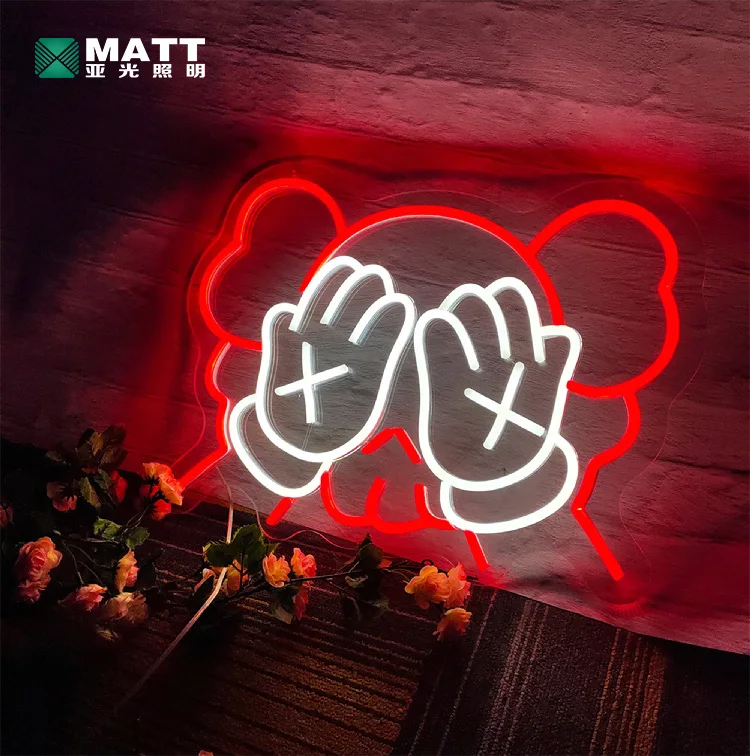 Matt factory wholesale Neon Sign One Anime Cocktail Custom Neon Light Acrylic Sign Home Decor Neon Lamp Light for Kids