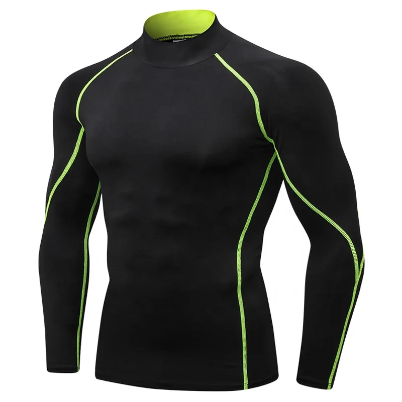 Four way Stretch Training Quick drying Breathable T shirt Active Wear Men Rash Guard Shirts Custom Swimwear