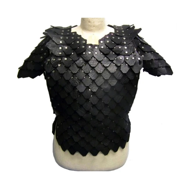 Исторические события декоративная средневековая броня нагрудная куртка с плечами черная жилет для производства