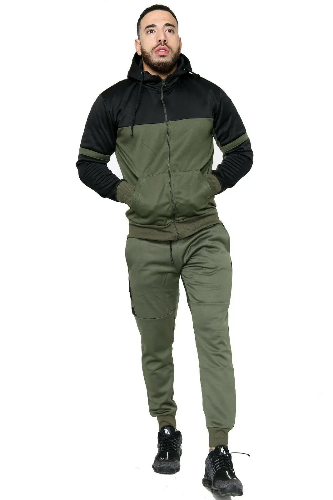 Polyester Fleece Winter Clothes Wholesale Jogging Suits Track Two Piece Set Sportswear Men Sweatshirts Tracksuits For Men