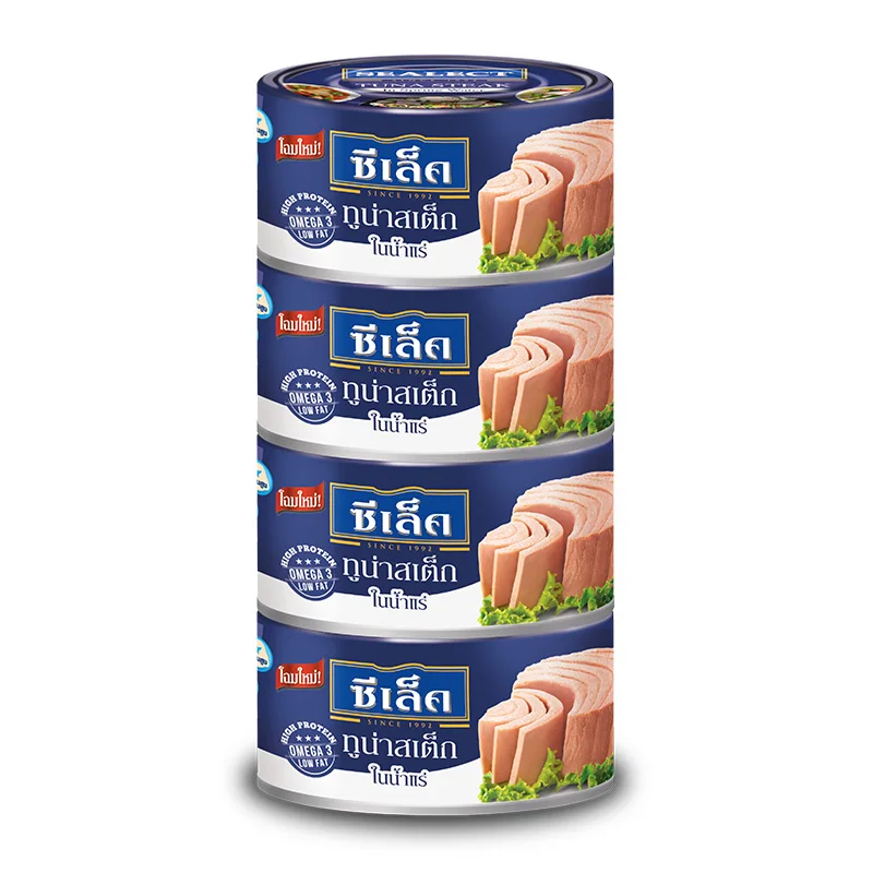 Canned Sealect Tuna Steak in Soy Bean Oil 165g x 4 Cans Origin Thailand