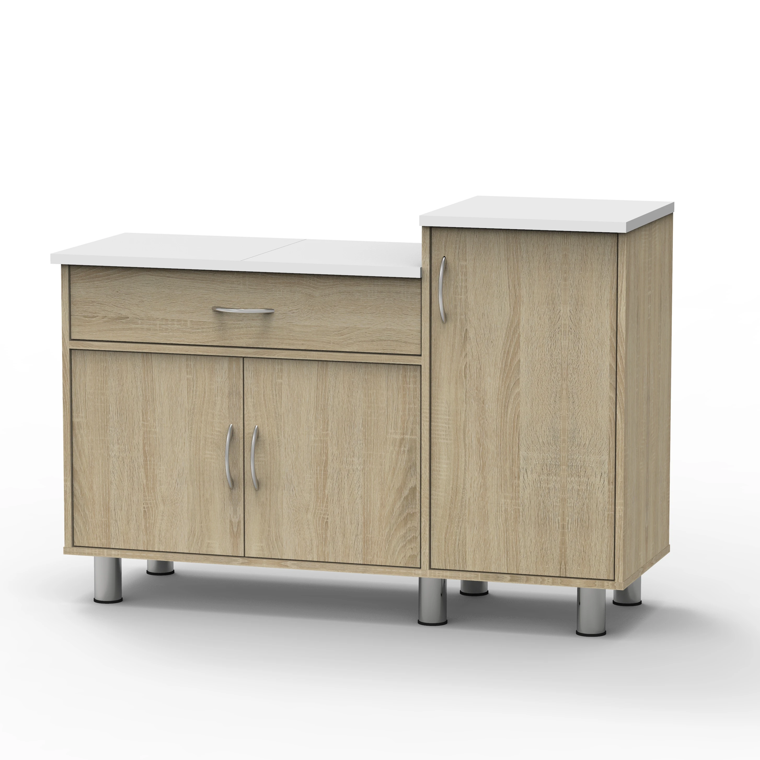 Big Capacity 1 Drawer and 2 Shelf with Door Wooden Kitchen Cabinet Made in Malaysia 2109