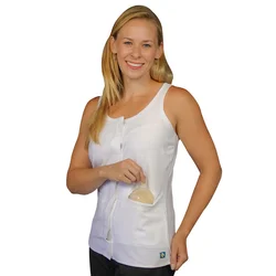 Сексуальная похудения живота послеоперационных Слива карманы JP сливов для женщин мастэктомии камзол