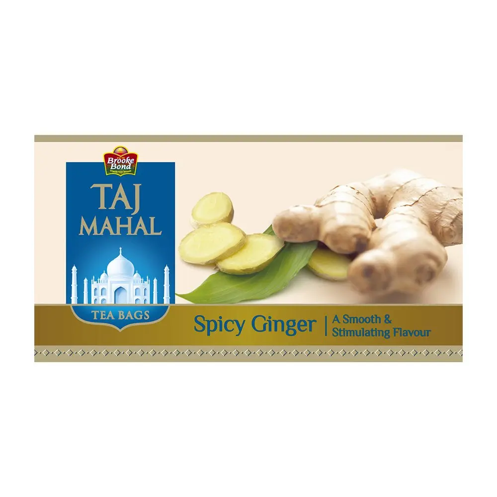 Brooke Bond Taj Mahal Tea Flavoured Spicy Ginger Tea(100 tea bags)