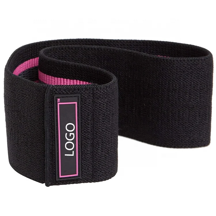 customized fabric deep squat fitness circle resistance band squat hip bands