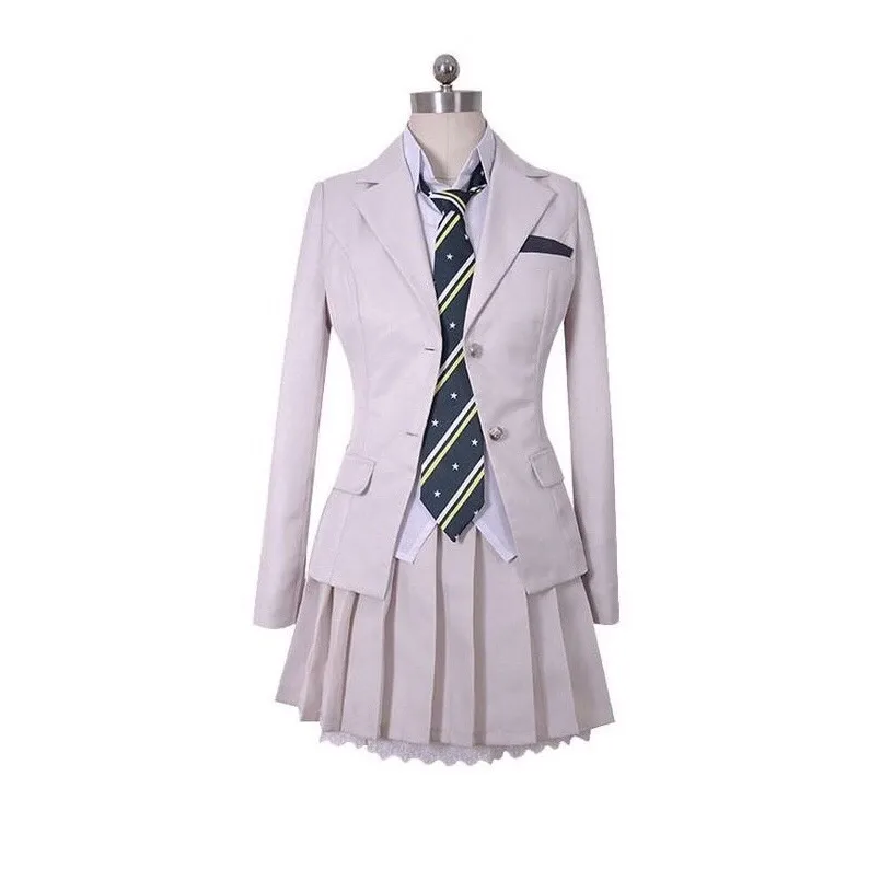 High Quality High School Uniform Girls Dress School Items Made in Vietnam for School Custom Color Custom Logo Acceptable Sets