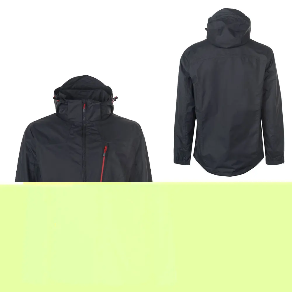 custom polyester windbreaker waterproof jacket man used plus size jackets for men pea jacket men black