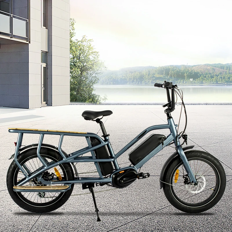 Электрический велосипед с двойным аккумулятором 48 в 30 Ач для доставки, велосипед для зарядки с двигателем bafang 500 Вт, средний привод, электрический велосипед