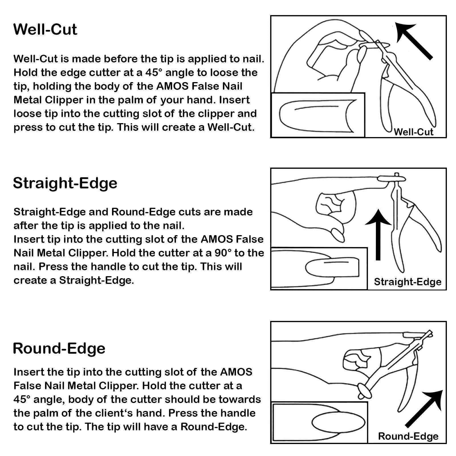 Red PRO Acrylic Nail Tip Cutter Nail Clippers Cutter Trimmer Manicure 3 Way/Pink color Tip Cutter Clipper