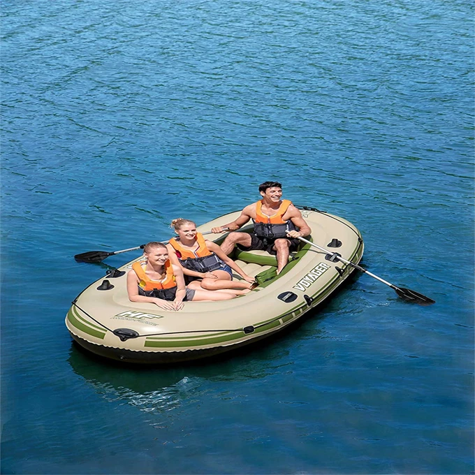 Inflatable Hydro-Force Dinghy Set Voyager 500 for 3 People, 348 x 141 x 48 cm, aluminium alloy oars included