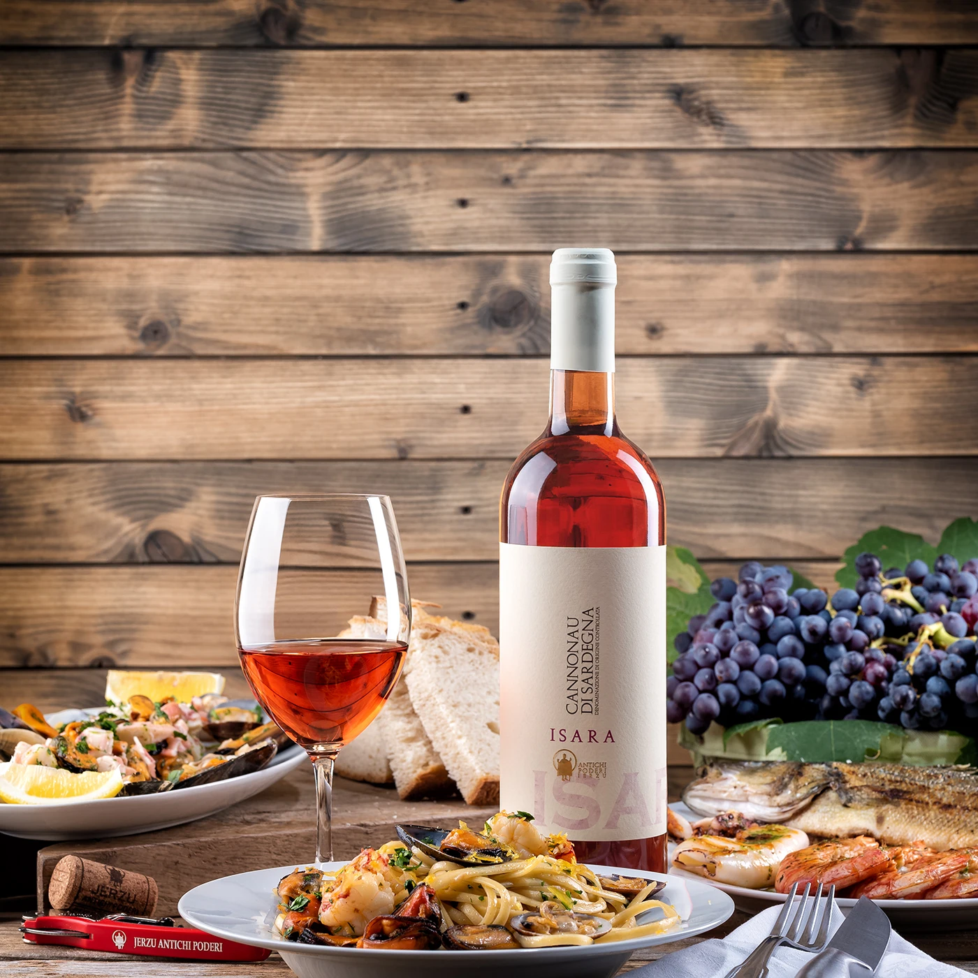 Top Quality Italian Wine Cannonau Di Sardegna Doc Dry Rose Wine Bottle  75 CL