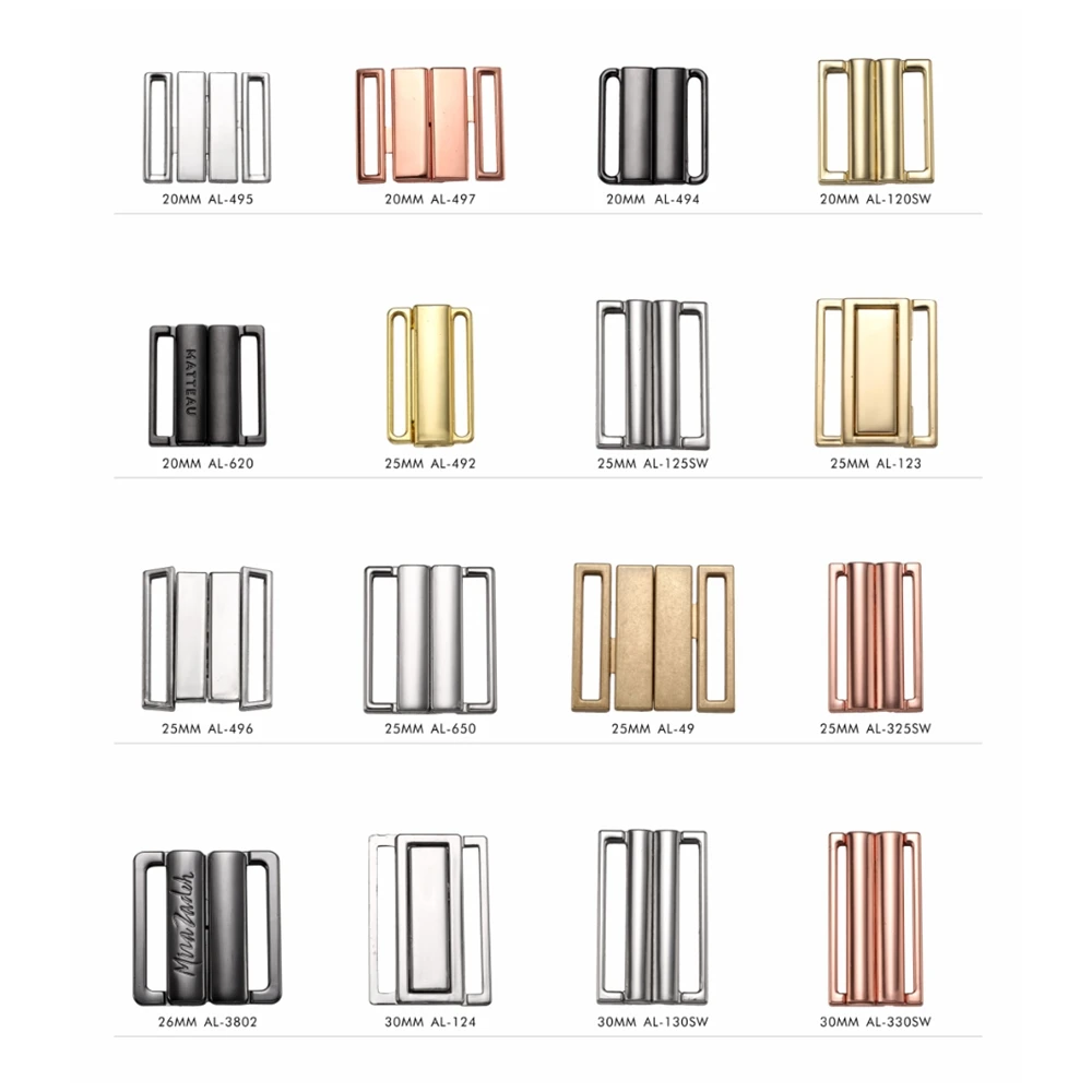 Fashion Hot Sale Customize Gold Bra Buckle Closure Clasp Garments Accessories