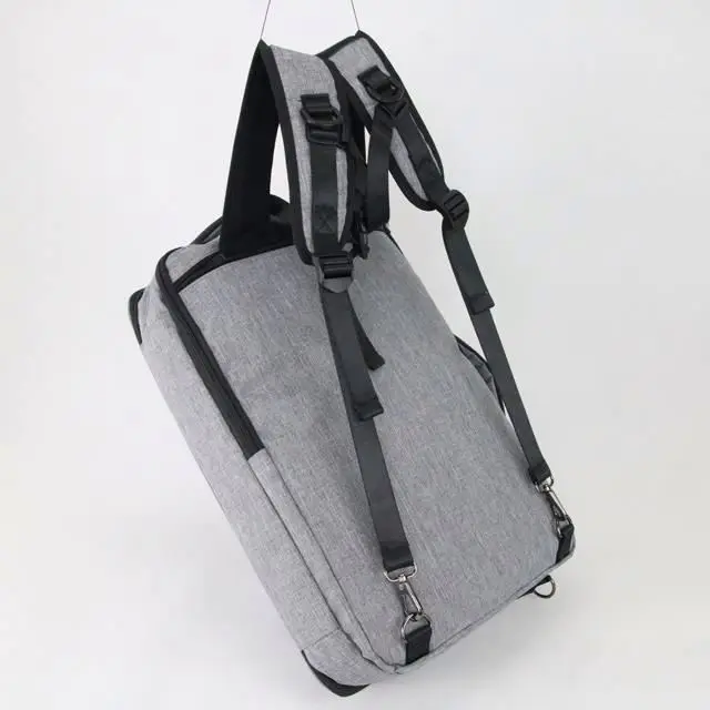 Most popular products Fashion simple Waterproof soft comfortable Lightweight unisex Gray  Travel Laptop Bag