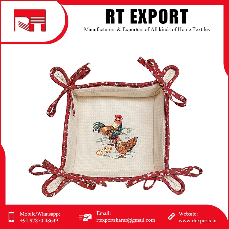 2021 Top Selling Product Bread Basket Cotton Basket at Market Price .