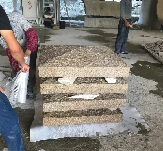 G682 гранитная колонна личи Кепка из бушемерного камня прямоугольная стойка