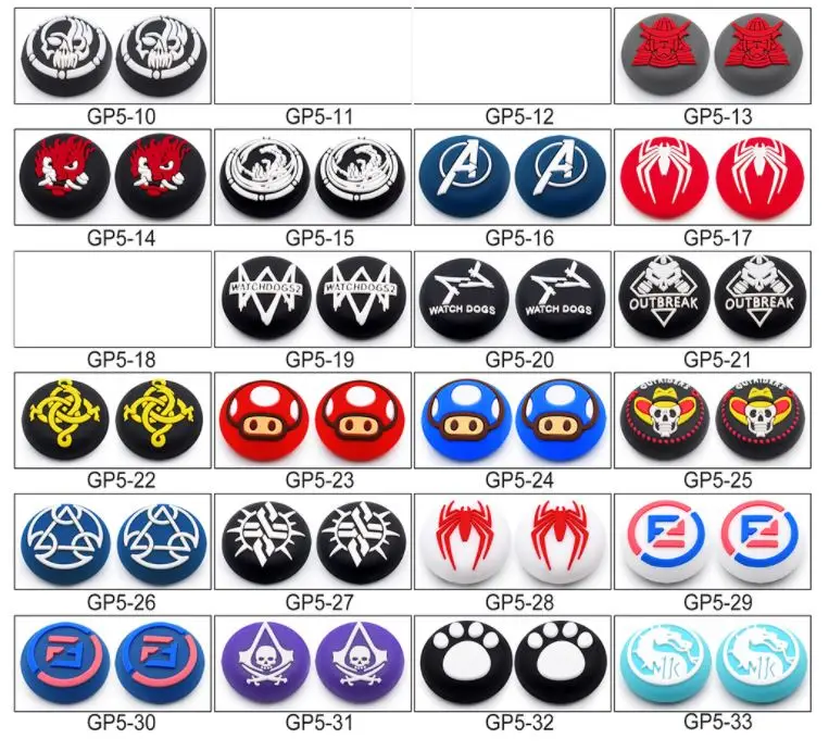 Silicone Thumb Grip Stick Analog Joystick  Cover for Ps3 / Ps4 / Xbox 360 / Xbox One Game Controllers