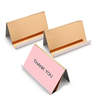 Золотистый Настольный держатель для карт