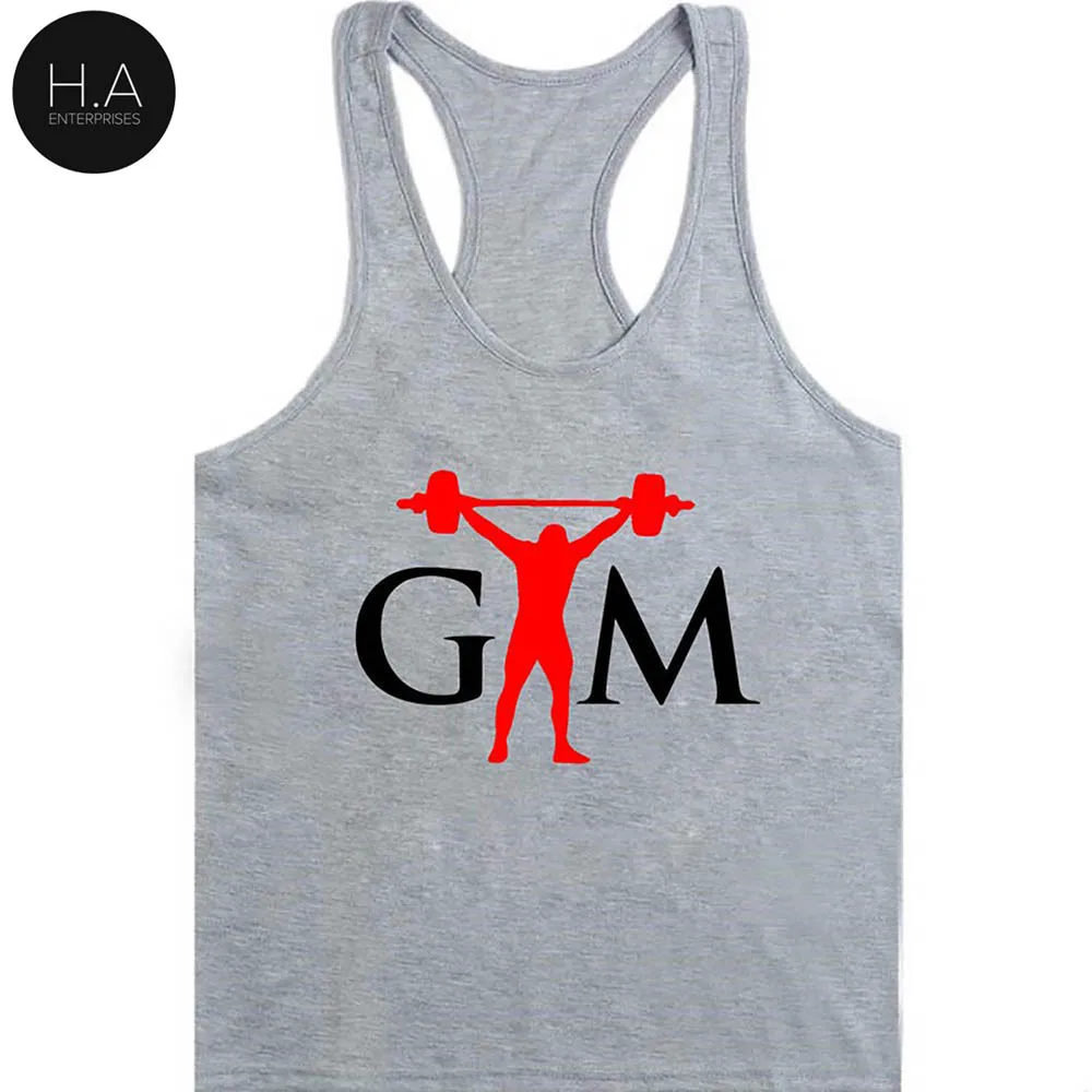 2021 fashion Summer Print Cotton Bodybuilding Fitness Stringer Men Tank Top gyms Gorilla Wear Vest Undershirt Tank Tops