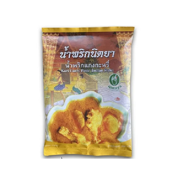 Seasonings Condiments Sauce Food Ingredient Bag Spicy Nittaya Kari Curry Paste (Indian Style) From Thailand