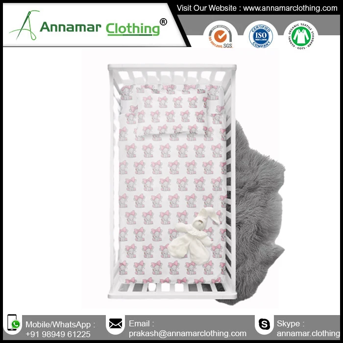 100% Micro Modal Crib Sheets Amazing Good Quality Soft Printing Crib Sheet for Baby