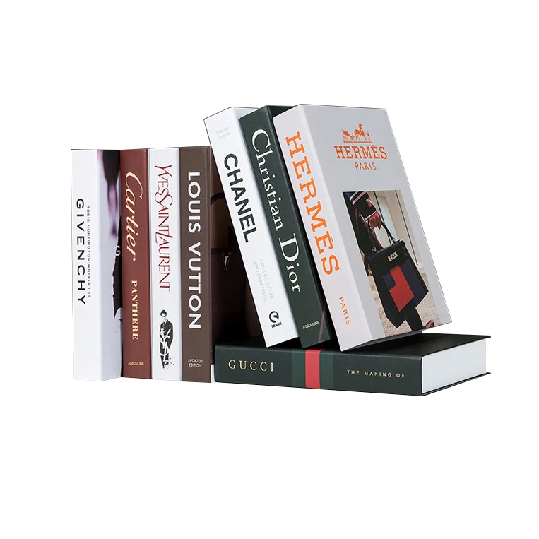  Поддельные Украшения для книг журнальный столик домашний декор книги поддельные брендового