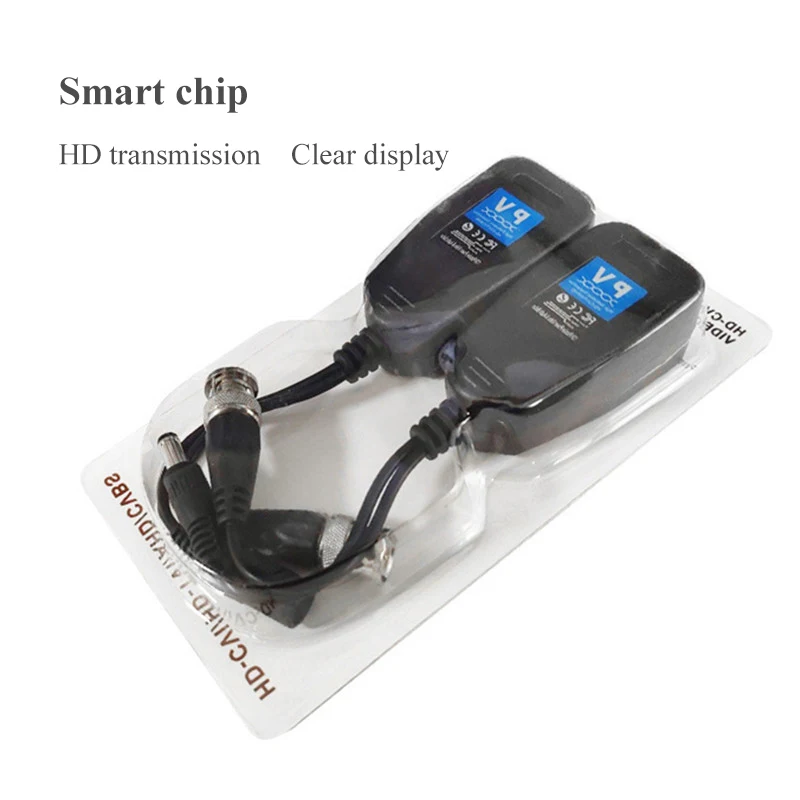 1 канал Пассивный Видео Мощность Балун HD TVI CVI AHD 8MP витой пары конвертер для 2MP 5MP CCTV камеры