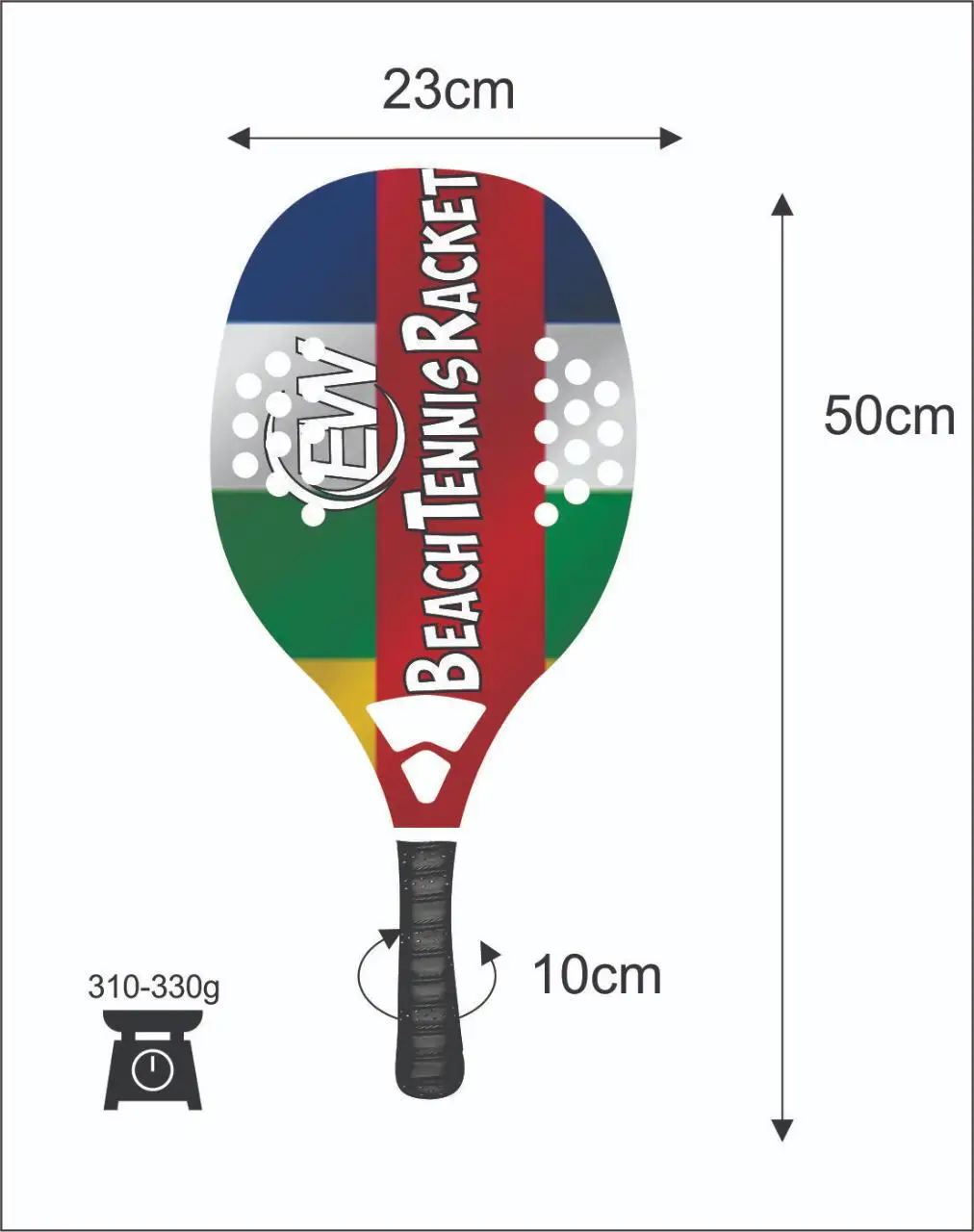Beach Tennis Rackets Custom Carbon glass Beach Paddle/Padel Racket with your logos and color combinations
