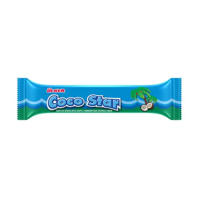 ULKER COCO STAR SNACK SANDWICH BISCUIT COCO STAR COCONUT BAR COCO STAR COCONUT BAR 5 PCS