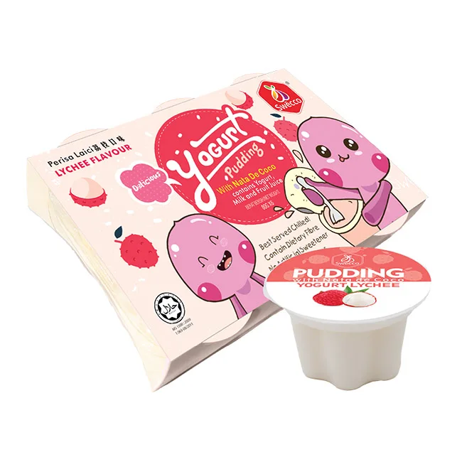 Освежающие десертные чашки с йогуртом и личи лучше всего использовать в жаркие солнечные дни холодный холодильник для еды