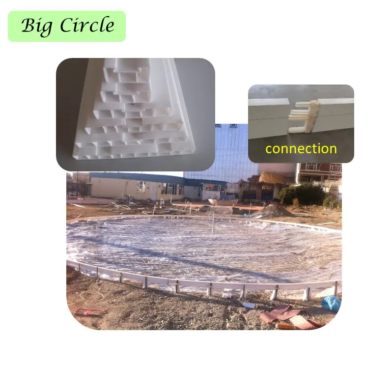 light weight plastic formwork  no nail no wiring fast work stable in water stackable easy to work artistic concrete work