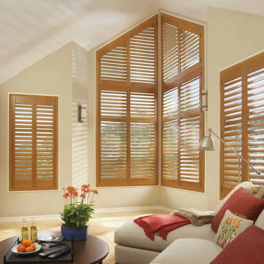 
Austalian Export Motorized Old Wood Windows Custom Plantation Shutters 