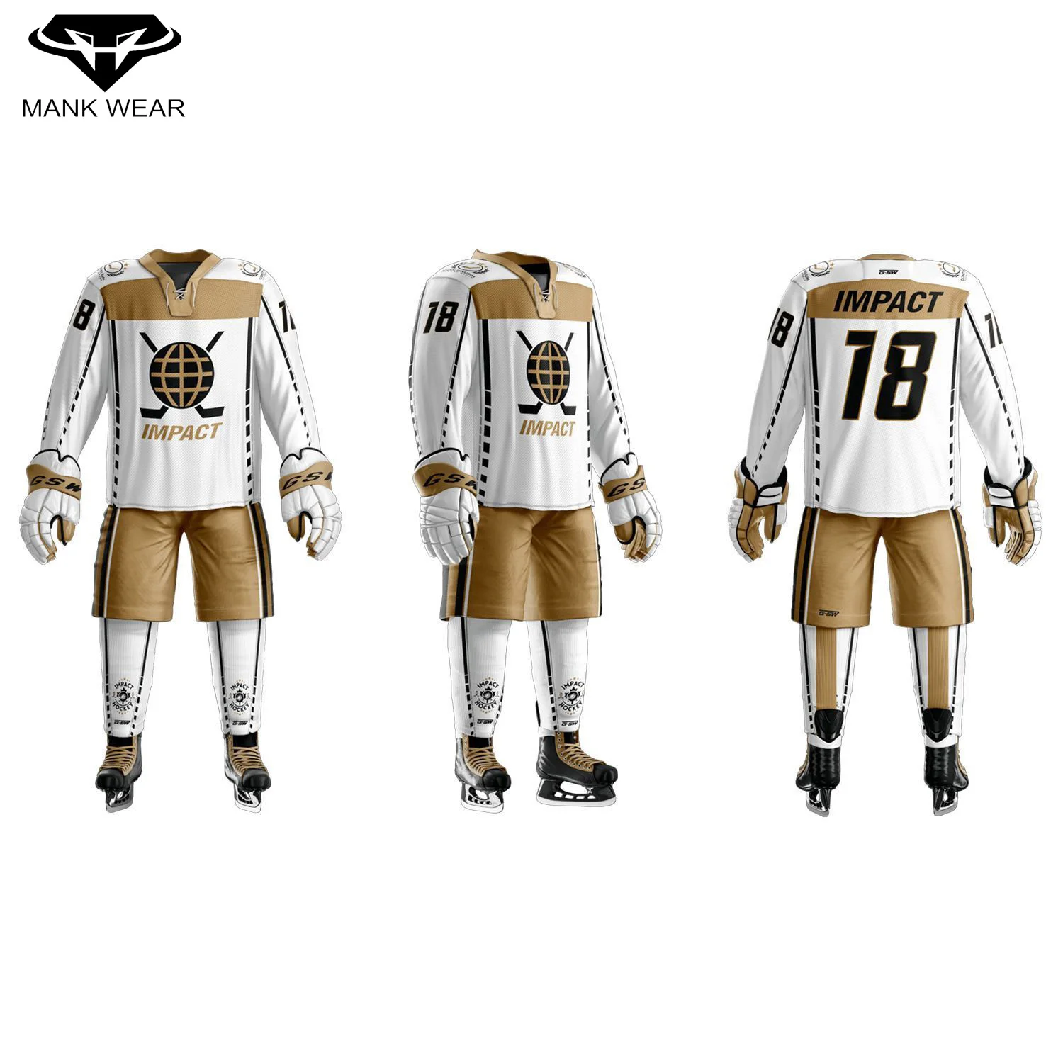 Новинка 2021 Высококачественная униформа для хоккея с шайбой хоккейные Джерси индивидуальная