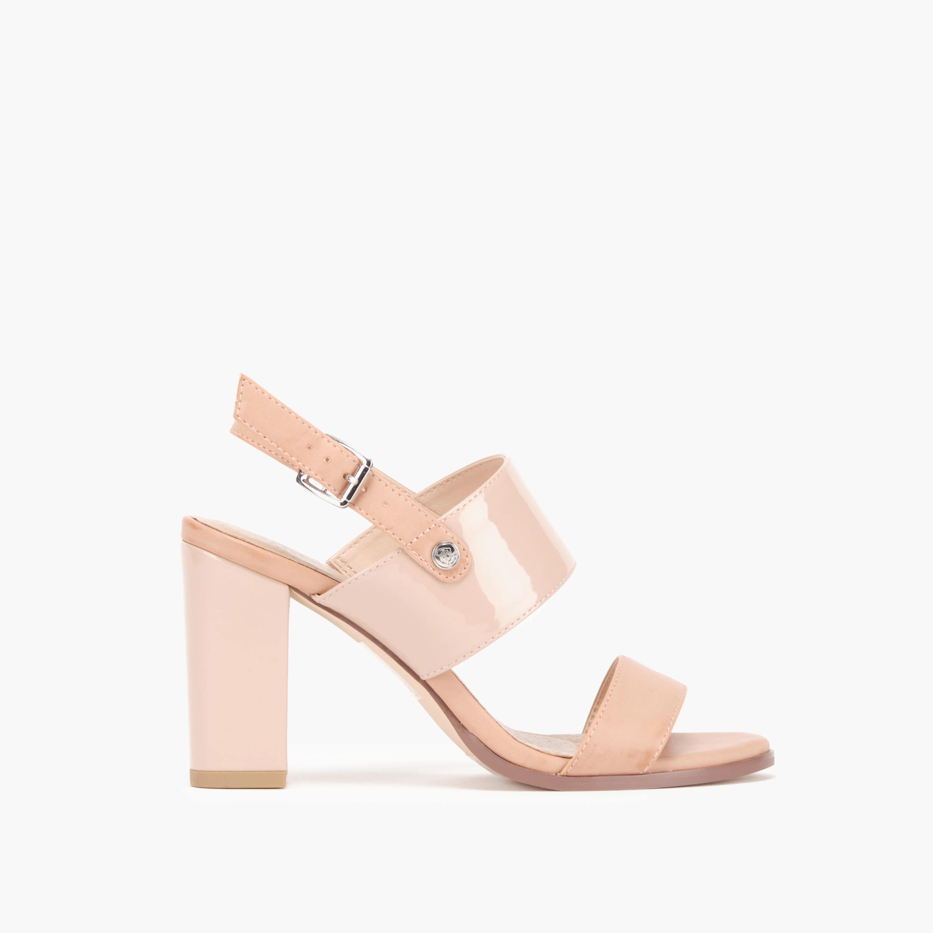 Босоножки на высоком каблуке телесного цвета | Женская мода | Женская обувь
