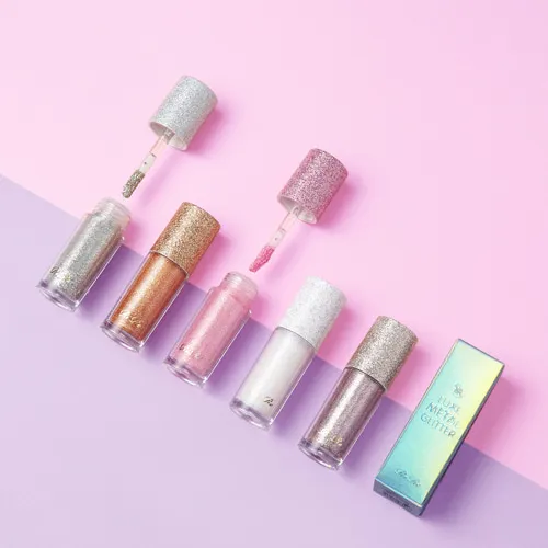 Premium quality Korean cosmetics eye makeup Luxe metallic glitter liquid eye shadow safe ingredients wholesale price