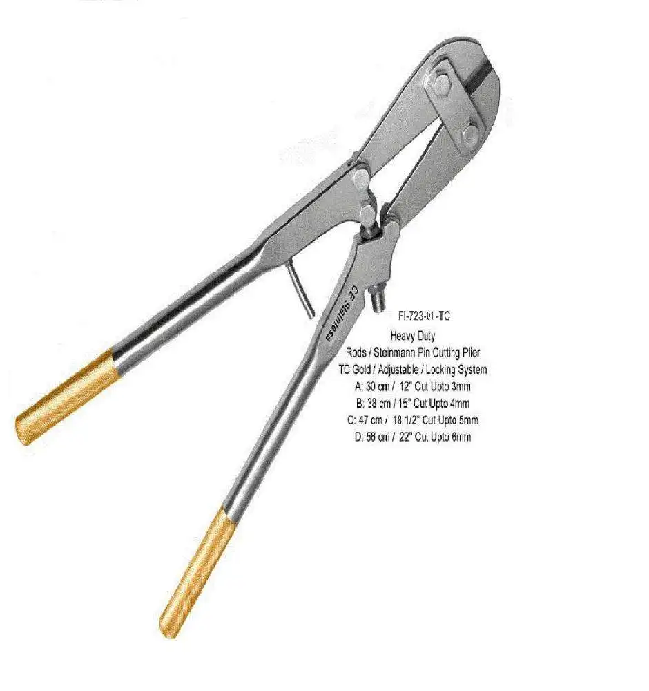Orthopedic TC Wire Pin Rod Cutter Orthopedic Surgical Instrument Stainless Steel Heavy Duty Pin Cutter