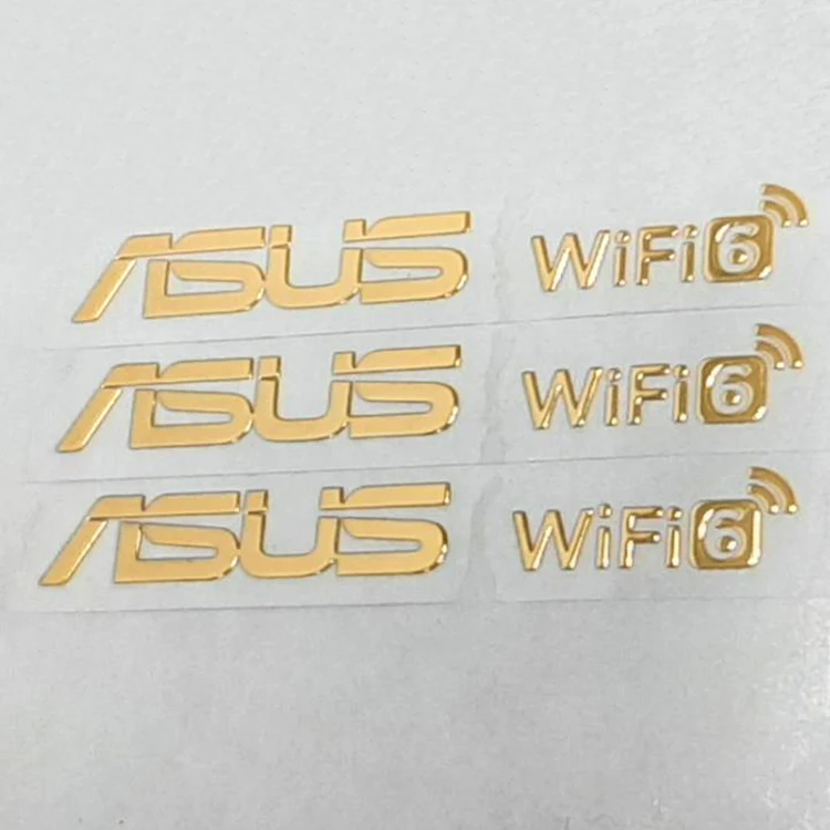 Gold Nickel Metal Logo Label Adhesive Sticker Brand Customized metal sticker Luxury Sticker