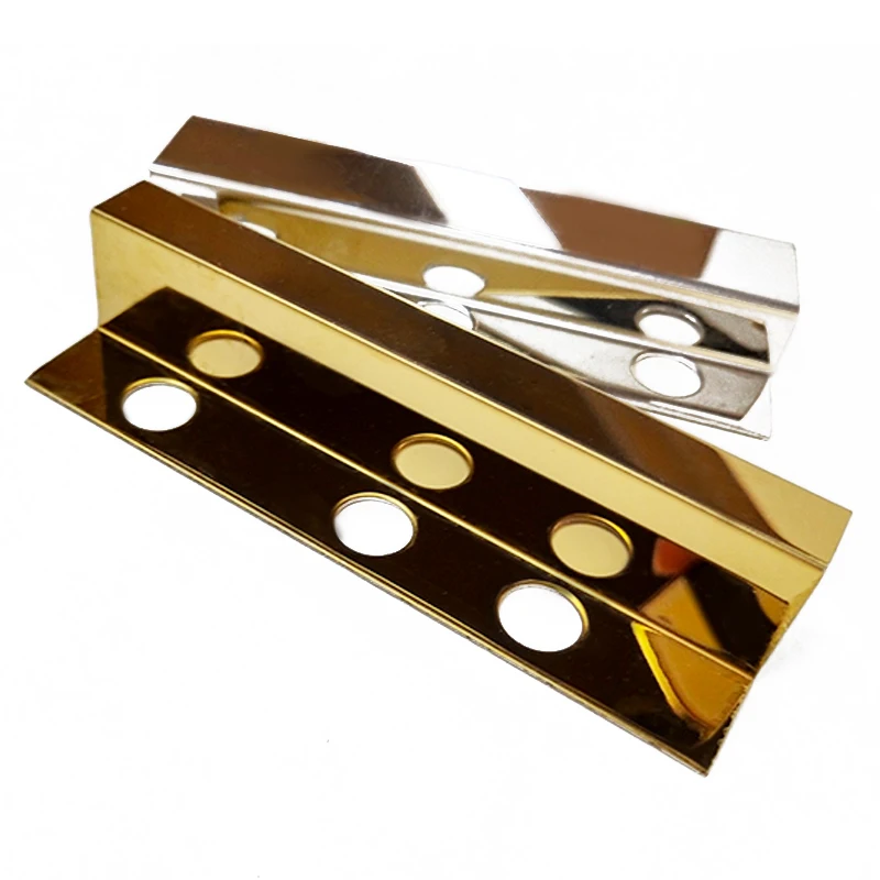 
Free Sample OEM Logo Customized Stainless Steel Decorate Square Edge Tile Trim Flooring Tile Spacers Leveling System 