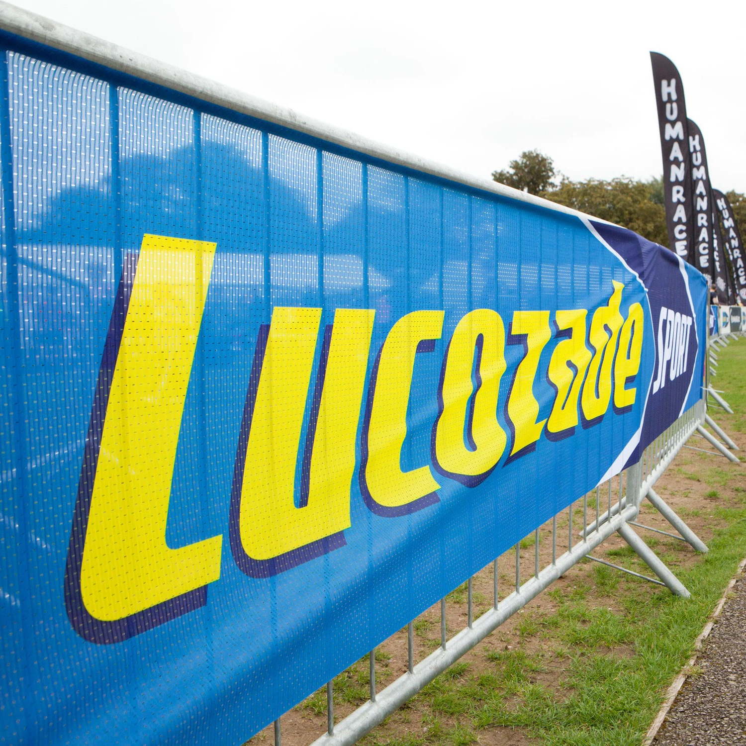 
Custom logo printing outdoor polyester mesh fence wrap sport fabric banner with eyelet Polyester Mesh Banner 