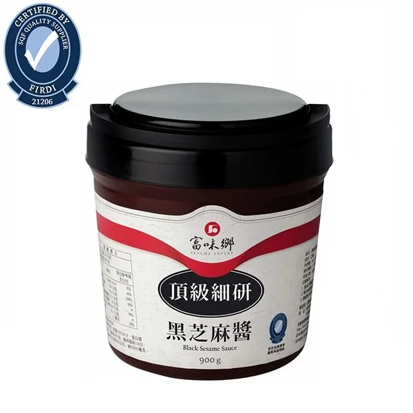 
900G SQF Certified OEM Black Sesame Paste Sauce for baking bakery dessert drinks Use 
