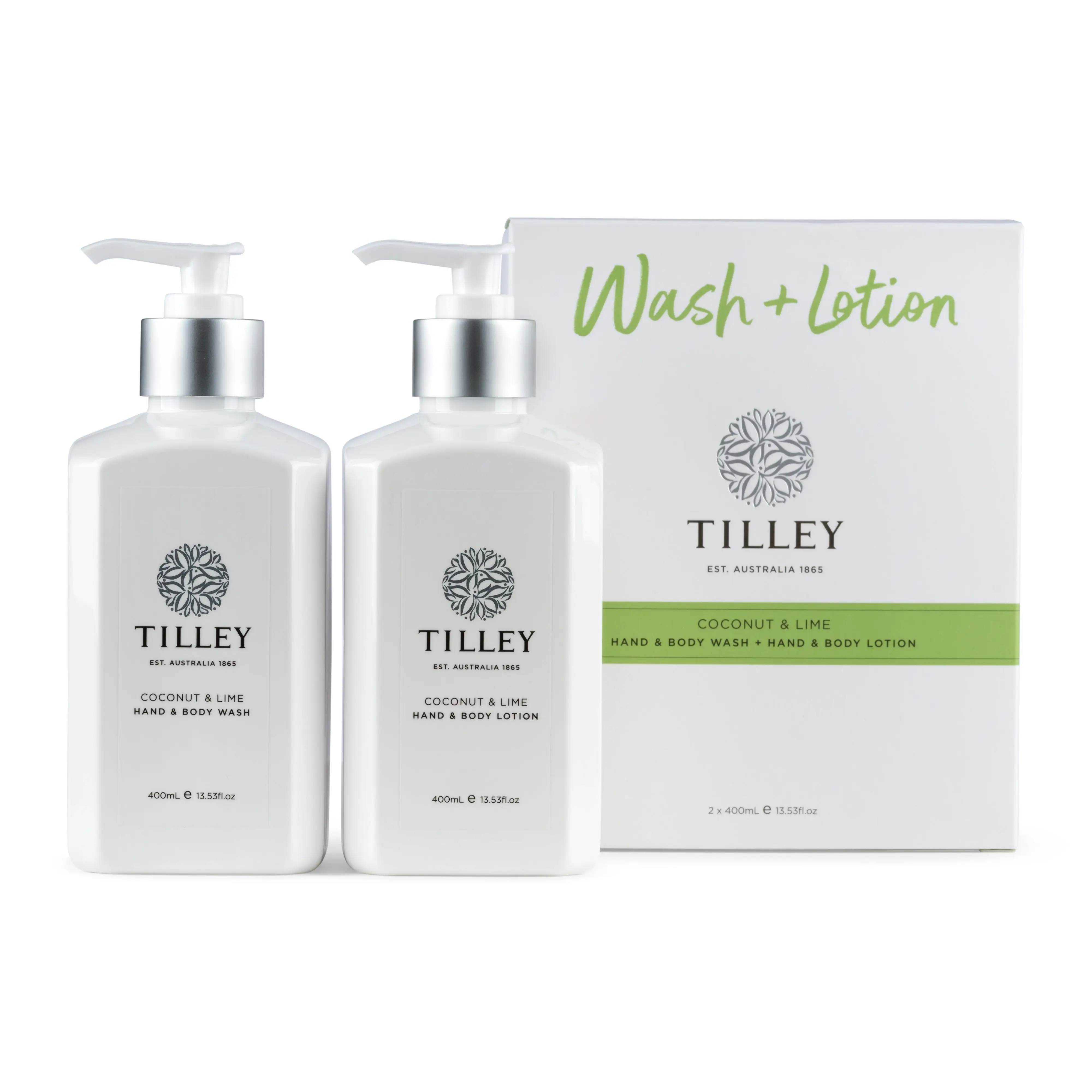 TILLEY - Hand &  Body Wash 400mL - Classic White Collection - Bath & Body