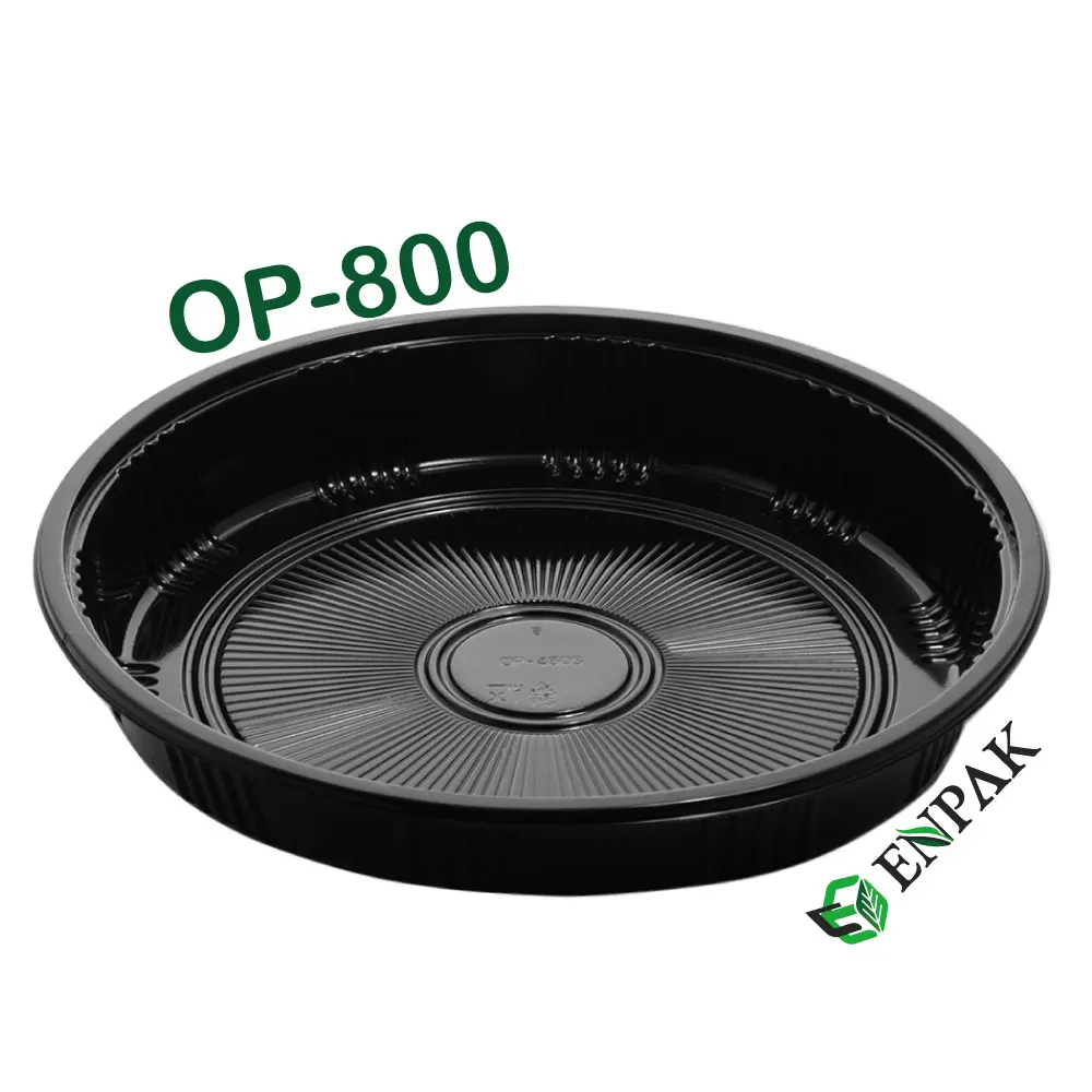ENPAK Factory Round plastic sushi tray party tray food container