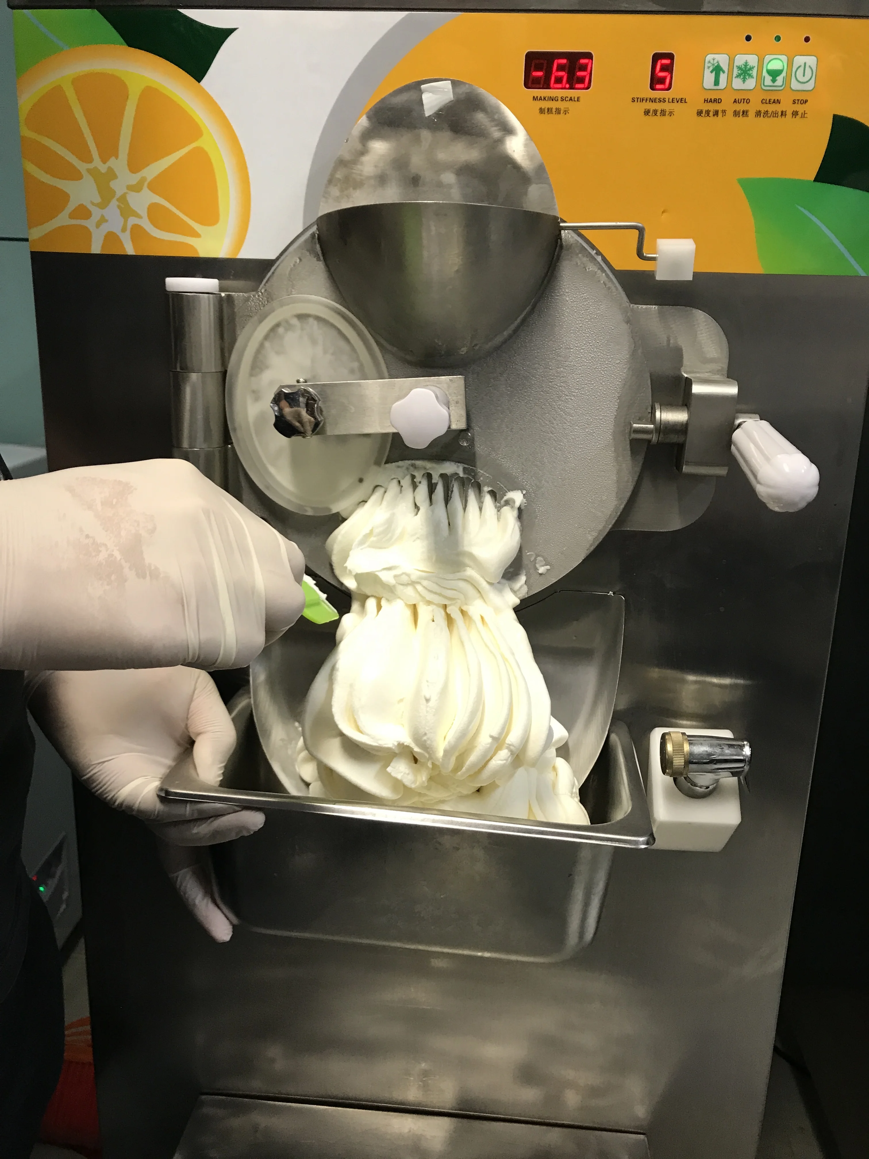 OPH42 professional ice cream batch freezer hard ice cream maker price gelato making machine for sale