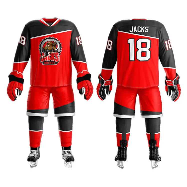 custom design make personalized your own team ice hockey jersey Professional high quality team hockey uniforms custom jerseydes