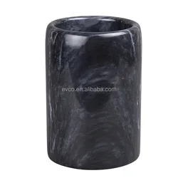 Spa Collection Natural Black Marble Bathroom Tumbler