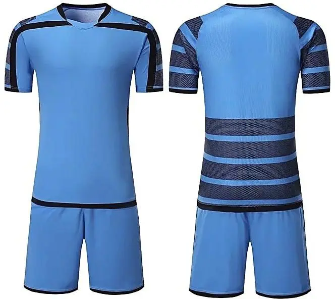 
New Design soccer uniform of unisex with costomized logo design pure polyester 100% fabric matrial .. 