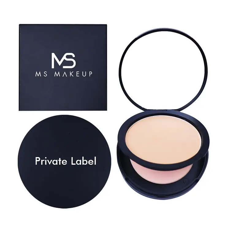 Accept Small Orders 5 Colors Makeup Loose Powders Black Box OEM Pressed Powder Controls Oil Face Powder