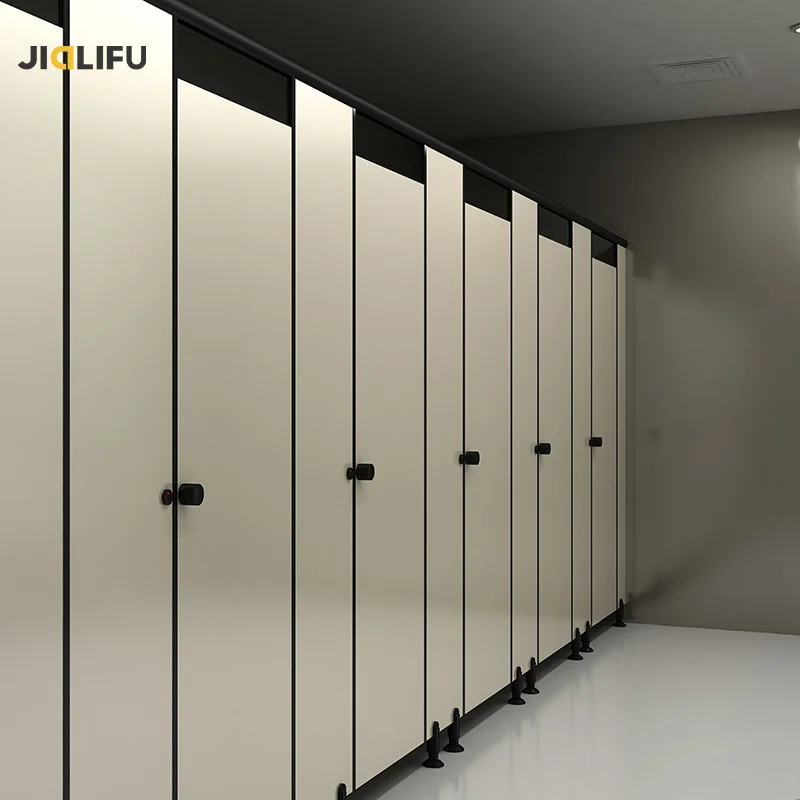 PVC board composite board toilet cubicle partition with nylon material accessories