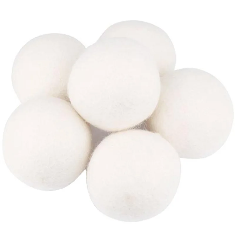Wholesale Supplier Customized Logo Pure Eco Laundry Organic Felt Set Wool Balls Dryer