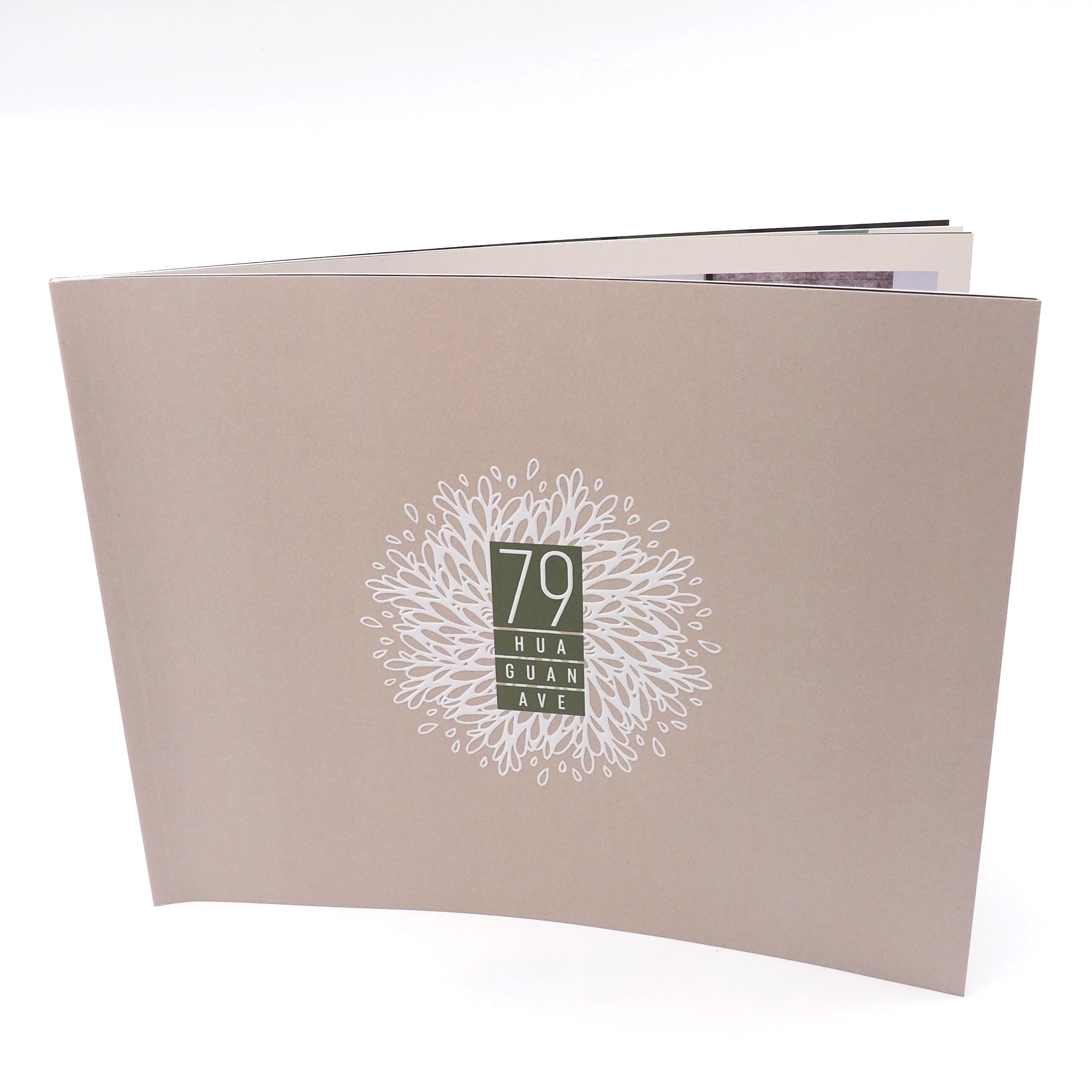 Тиснение цифровой печати многоцветный идеальный связывающий журнал портфель брошюра